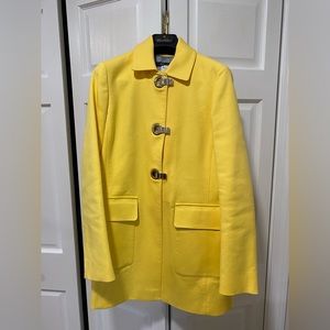 Brooks Brothers Womens Mid Length Trench Coat, Yellow, NWT